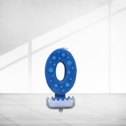 เทียนวันเกิดเลข 0 Colourful