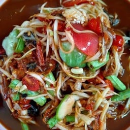 ตำซั่วปลาร้าหอยดอง