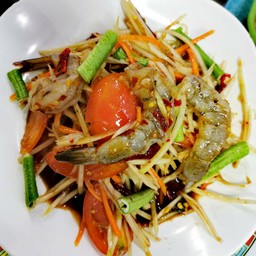 ตำปลาร้ากุ้งสด