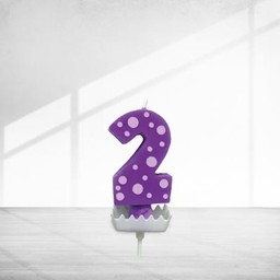 เทียนวันเกิดเลข 2 Colourful