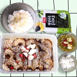 ชุดเซทกุ้งดองซีอิ๊ว