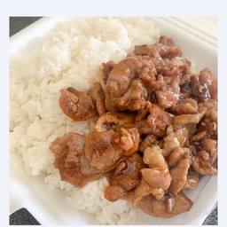 หมูหวานราดข้าว