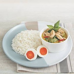 ข้าวแกงเขียวหวานไก่