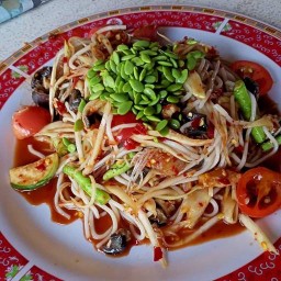 ส้มตำ ไก่ย่าง(ครัวเฮงเจริญหน้าเทศบาลนครปฐม)