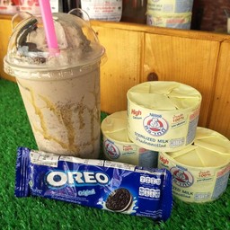 นมหมีโอริโอ้ปั่น