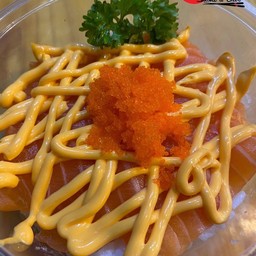 ข้าวแซลม่อนชีสดิป