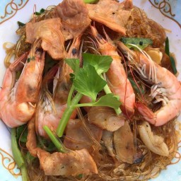 กุ้งอบวุ้นเส้นByเชฟจีนูน ศูนย์การค้าวรรัตน์