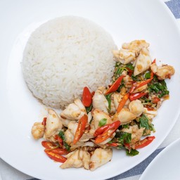 กะเพราเนื้อปูก้อน 50 กรัม Fire Chilli