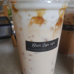 นมสดคาราเมล เย็น