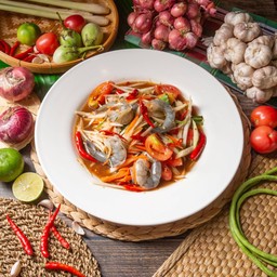 ตำกุ้งสด