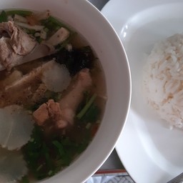 เกาเหลา+ข้าวเปล่า