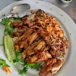 ข้าวมันไก่ดูไบ+ไก่ทอด