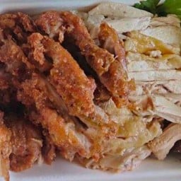 ข้าวมันไก่ต้ม+ทอด พิเศษ