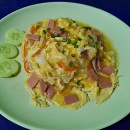 ไข่ข้น-แฮมไส้กรอก