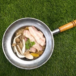 เบคอน + เห็ด อบวุ้นเส้น