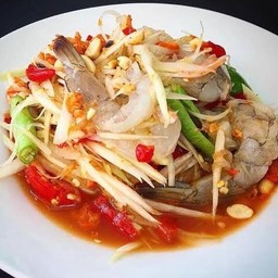 ตำกุ้งสด