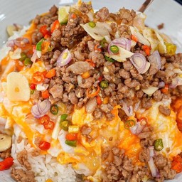 ข้าวไข่ยู้ยี้น้ำปลาพริก