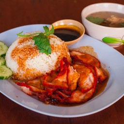 ข้าวสวยหมูแดง ขนาด ธรรมดา