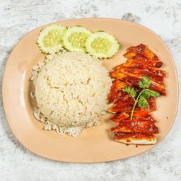 ข้าวมันไก่ย่างเครื่องแกง ขนาด พิเศษ