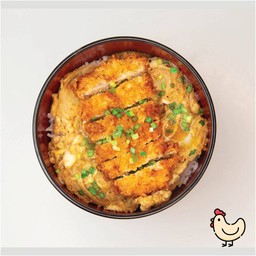 ข้าวหน้าไก่ทอดไข่ตุ๋น