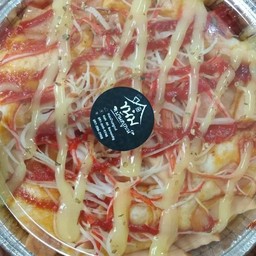 ปังพิซซ่าใส้กรอกปูอัด