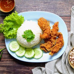 ข้าวสวยไก่ทอด ขนาด ธรรมดา