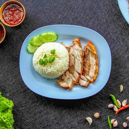 ข้าวมันหมูกรอบ ขนาด พิเศษ