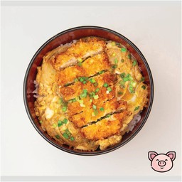 ข้าวหน้าหมูทอดไข่ตุ๋น