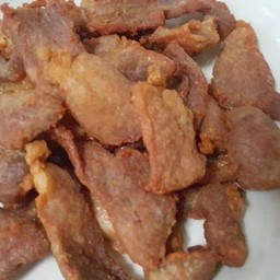 หมูทอด กับข้าว