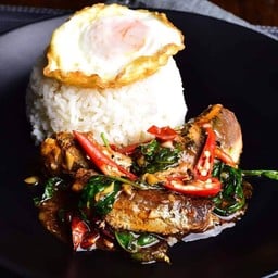 ข้าวกะเพราปลากระป๋อง