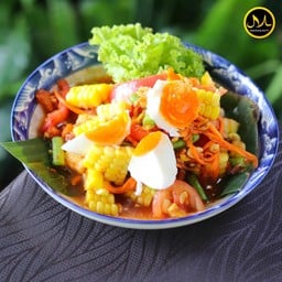 ตำข้าวโพดไข่เค็ม