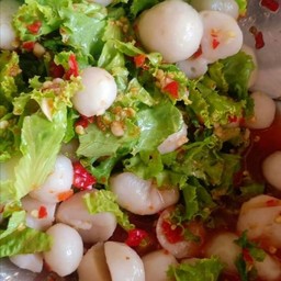 ยำลูกชิ้นปลากลมชุดใหญ่