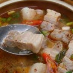 ต้มแซป หมูสามชั้น พริกแห้ง