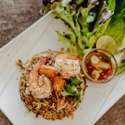 ข้าวผัดมันกุ้งแม่น้ำ