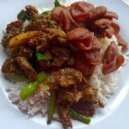 เครื่องแกงเนื้อ + ไก่เชียง