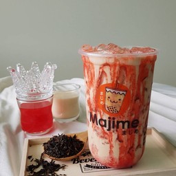 ชานมสตรอเบอร์รี่ STRAWBERRY MILK TEA