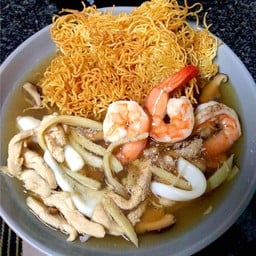 โกยซีหมี่ปลาหมึก+กุ้ง