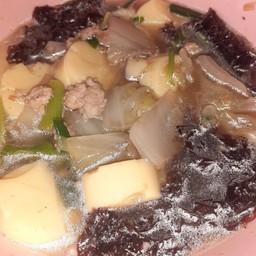ต้มจืดเต้าหู้หมูสับสาหร่าย