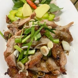 เป็ดย่างข้าวคั่ว