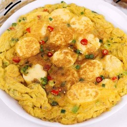 ข้าวไข่เจียว เต้าหู้หลอด