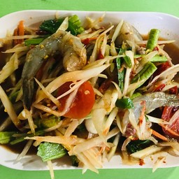 ตำกุ้งสด