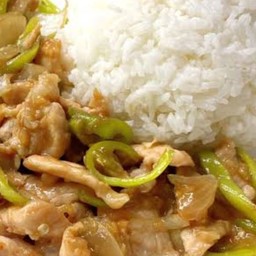 ข้าวผัดพริกหยวกไก่+ไข่ดาว1ฟองทอด