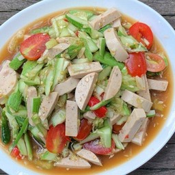 ตำแตงปูหอยดองหมูยอ