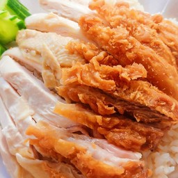 ข้าวมันไก่รวม ต้ม+ทอด