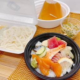 MINI-CHIRASHI Set meal (Udon) ชุดชิราชิ(อุด้ง)