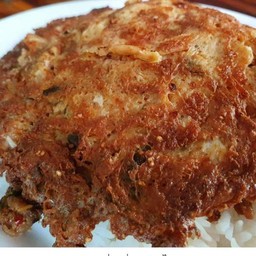 ข้าวไข่เจียวลาบ (ไข่2ฟอง)