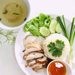 ข้าวมันไก่ผสม