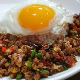 พริกคั่วเกลือหมูหมัก  ไข่ลาวา  LM