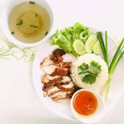 ข้าวมันไก่ทอดด