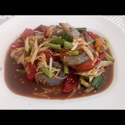 ตำกุ้งสด